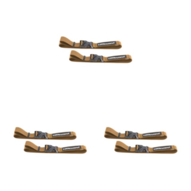 QualitChoice 1/2/3/5 Ensemble de Ceinture Nouée 2X Bagage Sangle de Lash Cargo Lien Rangement Randonnée Camping Boucle Durable Réglable Valise de Voyage Kaki/s 3 Pcs