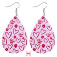thumbnail image 2 of PVCS Valentine's Day Earrings Heart Love Red Lips Double Sided Printed Earrings, 2 of 2