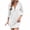 White, variant on Lenpel Sweater Dress for Women Long Sleeve V Neck Half Zip Pullover Ribbed Knit Mini Dresses Soft Casual Tunic Dresses(Blue,X-Large)