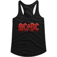 thumbnail image 1 of AC/DC Hard Rock Band Music Group Red Distressed Logo Womens Tank Top Tee, 1 of 1