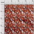 thumbnail image 2 of oneOone Viscose Jersey Orange Fabric Abstracts Sewing Craft Projects Fabric Prints By Yard 60 Inch Wide, 2 of 5