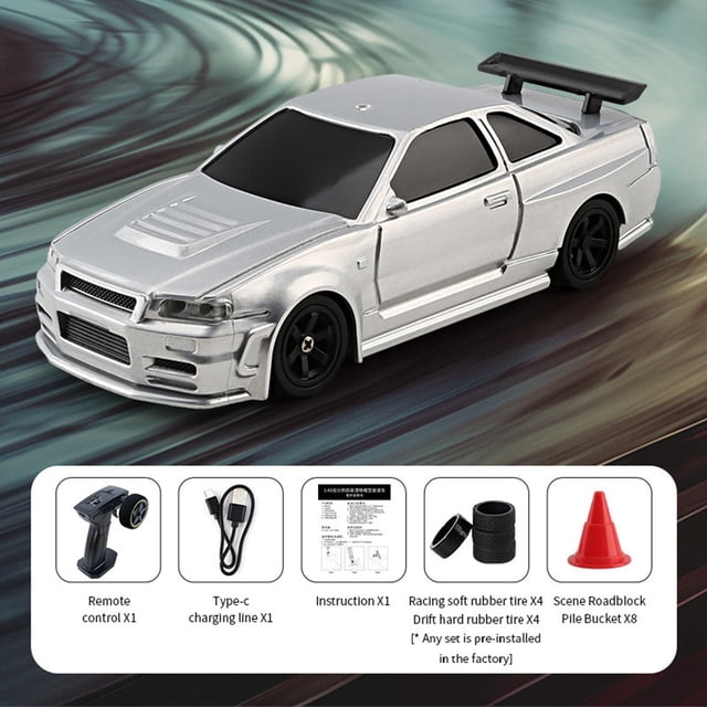 Voiture de Sport Télécommandée Échelle 1/43 2,4 g Entièrement Proportionnelle RC Mini Voiture de Course Drift Modèle et Noël (Version RTR) Voitures pour Tout-Petits 1 Super Voiture de Rue Magazine Trousses Scientifiques pour Filles de 6 Ans