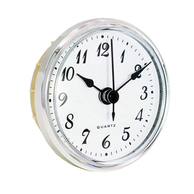 2.8 inch/70 mm Miniature Clock Up Movement, Front Round Arabic Numeral Clock Fit 61mm/2.40inch Diameter Hole Trim06