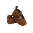 thumbnail image 4 of xiaxaixu Baby Shoes Solid Color Ribbed Walking Shoes Soft Sole Footwear, 4 of 7