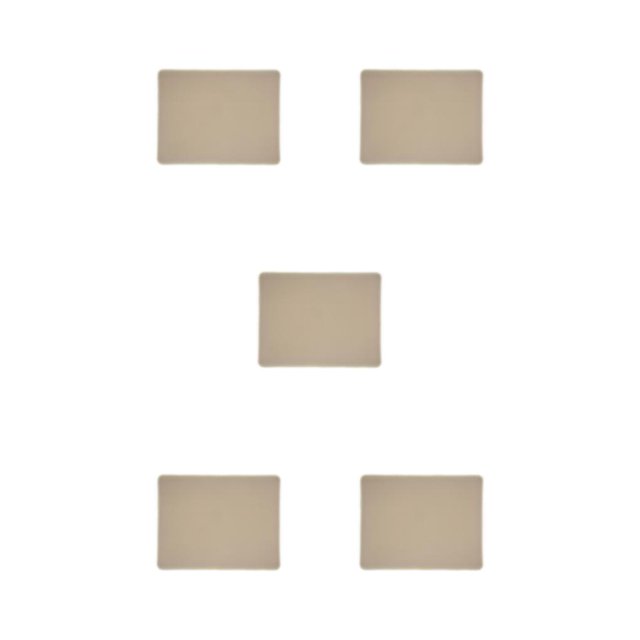 Wweixi Cute Practical Litter Mat Cat Accessories Easy To Clean Cat Litter Mat Beige 30*30cm 5Set
