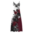 thumbnail image 4 of LVHAOGJOB Robe Femme Grande Taille Sans Manches à Bretelles Spaghetti Robe d'Été Tendance Longue Robe Soleil à Imprimé pour Dames Maxi, 4 of 5