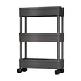 thumbnail image 1 of Shengyu Multifunctional Storage Solution For Bedroom And Living Room Occupying No Space Storage Cart Utility black,3 layers 20cm, 1 of 6