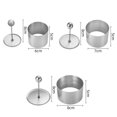 thumbnail image 3 of Stainless Steel Round Cold Dish Mould with Push Board, Creative Salad Dish, 3 of 4