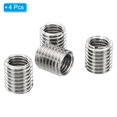 thumbnail image 3 of Unique Bargains Adaptateurs de Filetage Manchon Réducteur Écrou 4 Pcs M18x2.5 Mâle à M14x2 Femelle Réparation Insert Écrou 20mm, 3 of 7