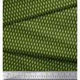 thumbnail image 3 of Soimoi Green Velvet Fabric Diamond Geometric Print Sewing Fabric Yard 58 Inch Wide, 3 of 5