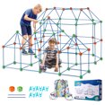 thumbnail image 1 of VEVOR Tent Fort Building Kit for Kids STEM Construction Toy Set Castle 180PCS, 1 of 9