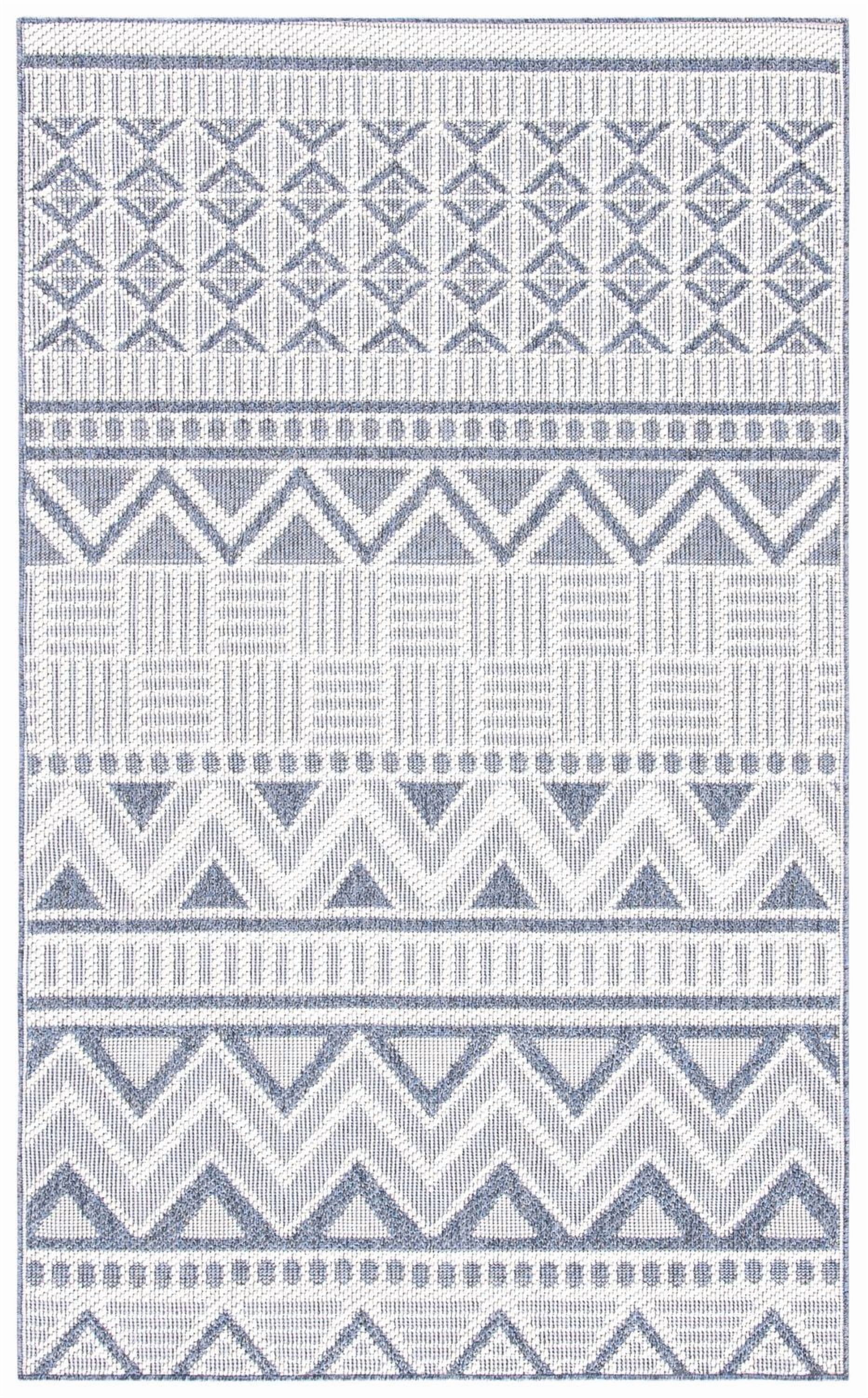 SAFAVIEH Bermuda Jacinth Tapis Intérieur/Extérieur Géométrique Lavable en Machine