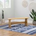 thumbnail image 2 of Linon Banc Grand Sans Dossier en Bois de Pin Delk, Fini Miel, 2 of 15