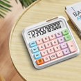 thumbnail image 5 of FHBVT Office Calculator 12-Digit LCD Calculator Flexible Candy Color Keyboard Automatic Power Saving Non-Slip Pad Home Office Financial Calculation Accounting Desk Tool Financial Planning Calculator, 5 of 5