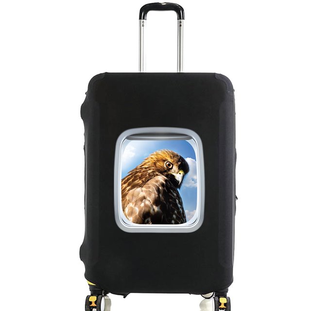 Animal Series Printed Pattern Travel Essentials Bag with 18-32 Inch Capacity Travel Accessories Trolley Case Protective Cover 8animal 048 XL