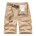 thumbnail image 1 of DPTALR Pantalon Cargo Mi-Long pour Hommes Coupe Régulière Classique Salopettes pour Hommes Shorts d'Été pour Hommes, 1 of 3