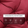 thumbnail image 4 of Outsunny Coussins de Rechange pour Balançoire d'Extérieur 3 Places avec Dossier, Rouge Bordeaux, 4 of 9
