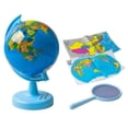 thumbnail image 2 of Dvkptbk Rotating World Globe with Stand for Learning, Educational Rotating World Map Globe, Mini Earth Children Globe for Classroom Geography Education, 2 of 6