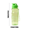 thumbnail image 3 of Birdeem Plastic Water Bottle with Flip Top Lid, Leak Proof and Portable Design for Outdoor Sports, Hiking, and Daily Use, Large Capacity Hydration, Compact Size Includes Carry Strap, Easy to Clean, 3 of 9