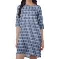 thumbnail image 4 of Moomaya Short Summer Dresses For Women Printed Shift Moss Georgette Swing Dress, 4 of 4