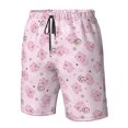 thumbnail image 4 of Wukai Maillot de Bain Imprimé Cochon Mignon avec Doublure de Compression Séchage Rapide Shorts de Sport avec Poche-TTG, 4 of 6