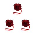 thumbnail image 2 of QualitChoice Rideau Tieback Punch-free Élégant Forme de Fleur Décorative Remplacement Boucle de Maison Attache Ornement Accessoires Rouge 3PCS, 2 of 6