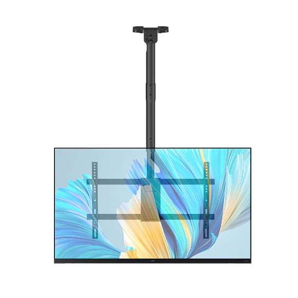 Full Motion Ceiling TV Mount for Most 43"-86" LED, LCD, OLED Curved/Flat Screen TVs, Heavy-Duty Adjustable Hanging TV Mount Bracket up to 132 Lbs and VESA 600x400mm