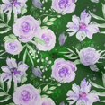 thumbnail image 1 of oneOone Velours Vert Tissu Feuilles & Trèfle Robe Tissu Tissu Imprimé par la Cour 58 Pouces de Large, 1 of 5