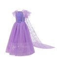 thumbnail image 3 of HAWEE Filles Princess Costumes avec Cape Cosplay Neige Fête Reine Déguisement, 3 of 7
