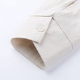 thumbnail image 4 of Kcodviy Chemise à Col Rabattu Chemise à Manches Longues en Maille Hauts Chemise à Manches Boutonnée Chemise à Manches Longues pour Homme Imprimé Décontracté Uni Chemises pour Hommes, 4 of 6