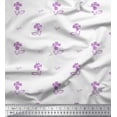 thumbnail image 1 of Soimoi Rayon Crepe Fabric Leaves & Floral Artistic Print Fabric by Yard 46 Inch Wide, 1 of 5