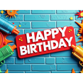 thumbnail image 4 of Colorful Arcade Themed Happy Birthday Banner Backdrop Party Decorations for Birthday Party Gaming Themed Events Photography Props Photo Booth Setups, 4 of 4