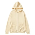 thumbnail image 1 of Zip Up Hoodies for Men Long Sleeve Sweatshirt Loose Fit Solid Color Fall Sweatshirts, 1 of 6