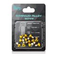 thumbnail image 1 of Lefu MTB Mountain Bike Stainless Disc Brake Rotor Bolts (12 Pack) M5 X 9mm, T25 Torx, 1 of 4