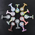 thumbnail image 4 of Nurse Watch Round Dial Numerals Silicone Electroplating Stylish Nurses Brooch Watch for Hospital, 4 of 7