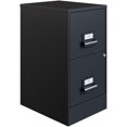 thumbnail image 1 of Space Solutions 18" 2 Drawer Manager's Metal Vertical File Cabinet Black, 1 of 13