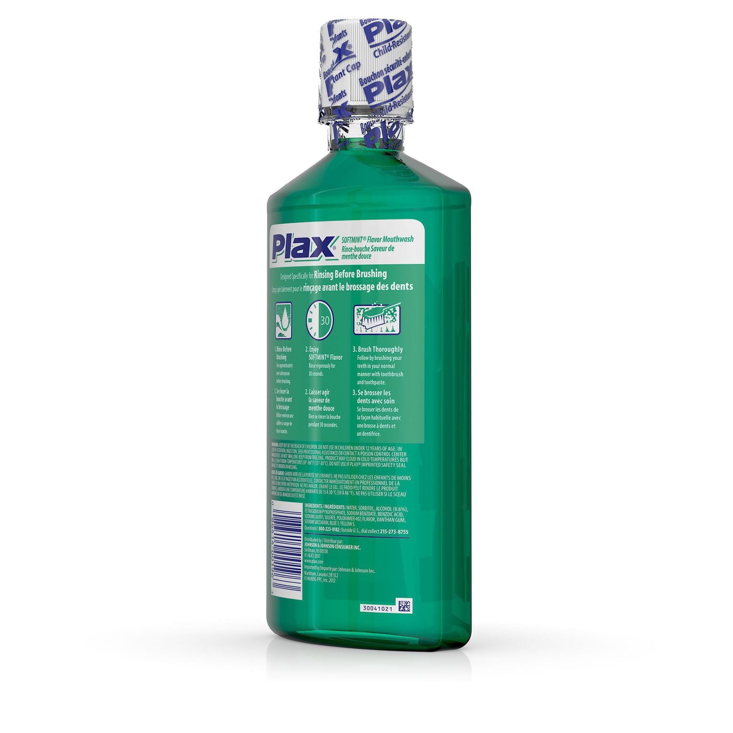 Plax® Formule Avancée Délogement de la Plaque Menthe Douce Rinçage Rince-Bouche
