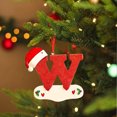 thumbnail image 4 of XZNGL Christmas Little Red Hat Letter Pendant DIY Writable Name 26 Letter Pendant 5PCS, 4 of 8
