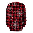 thumbnail image 5 of Chandail en Molleton de Noël pour Femmes 2023 Col Rond Mode Décontractée Manches Longues Imprimé de Noël Chandail en Molleton Hauts Blouse en Liquidation, 5 of 5