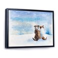 thumbnail image 2 of Designart Dogs During Christmas Season Children's Art Floating Frame Wall Art, 2 of 4
