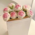 thumbnail image 1 of KITTEHIGM Handwoven Eternal Flower Gradual Rose Imitation Flower Woolen Thread Hooked Finished Flower Bundle As A Girlfriend And Girlfriend Todays Deals In #60, 1 of 3