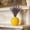 Jaune, variante sur Mini Vase Rond en Plastique Imitation Céramique 3,86 Po Moderne pour Table Étagère Centre de Table Déco