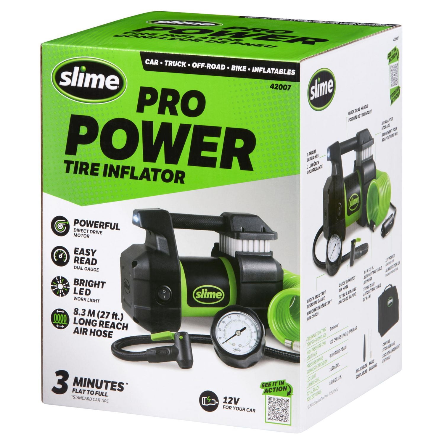 Slime 12V Heavy Duty Tire Inflator