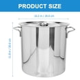 thumbnail image 4 of Crawfish Cook Pot Stainless Steel Bucket Meta Stewed Pot Metal Stockpot Seafood Stew Pot, 4 of 8