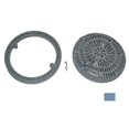 thumbnail image 1 of Custom Molded CMP25548059000 8 in. Anti Vinyl Pool Main Drain, Light Blue, 1 of 1