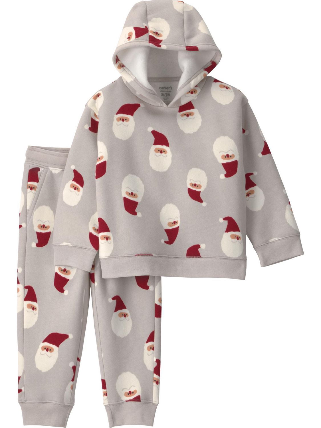 Ensemble de chandail à capuchon et haut 2 pièces Carter's Child of Mine pour petit garçon, motif Père Noël