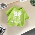 thumbnail image 2 of Chemises pour Bébé Fille Grandes Tailles Enfants Filles Imprimé Graphique Mignon Col Rond Manches Courtes T-Shirt Décontracté d'Été, 2 of 4
