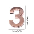 thumbnail image 3 of TopLLC Modern House Numbers Mailbox Numbers 0-9 Self-Adhesive Street Door Home Address Metal Numbers For Outside Or Inside Signs Easy Install Digital Stickers, 3 of 9