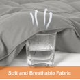 thumbnail image 4 of All Season Queen Comforter Set Soft Quilted Down Alternative Comforter+ Pillow Shams with Corner Tabs Winter Summer Warm Fluffy Machine Washable (Queen ), 4 of 7