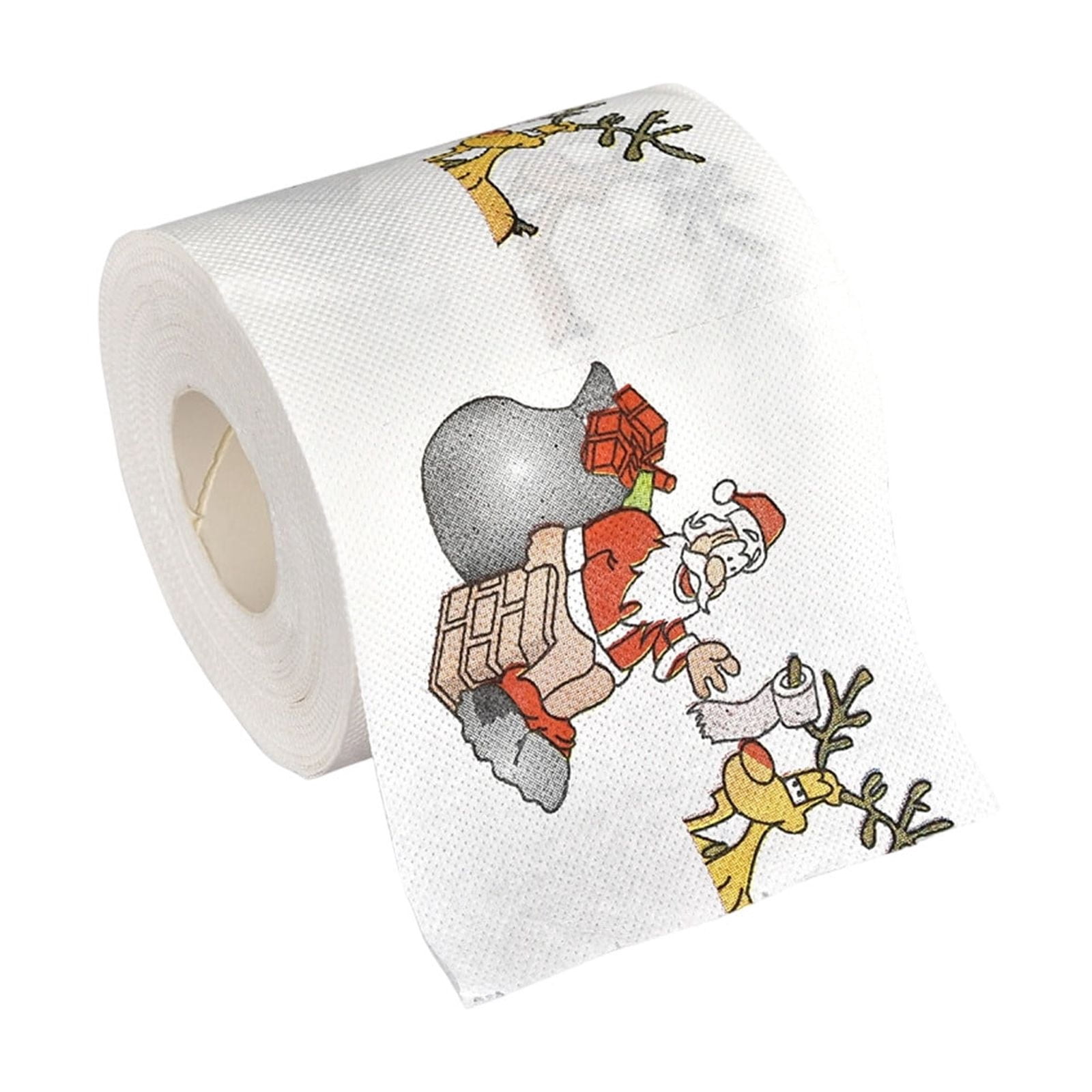 Paper Towels Rolls,Christmas Chimney Print Toilet Paper Roll, 2-Layer Colorful Personalized Paper Towel